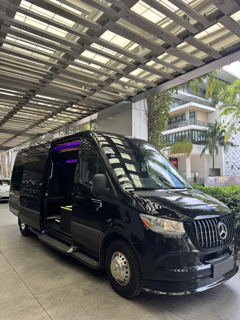 Mercedes Executive Sprinter van with chauffeur in Miami