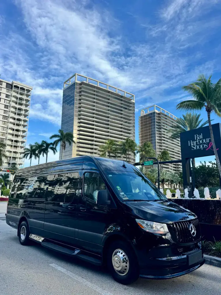 Mercedes Sprinter outside Bal Harbour Shops at Bal Harbour Shops